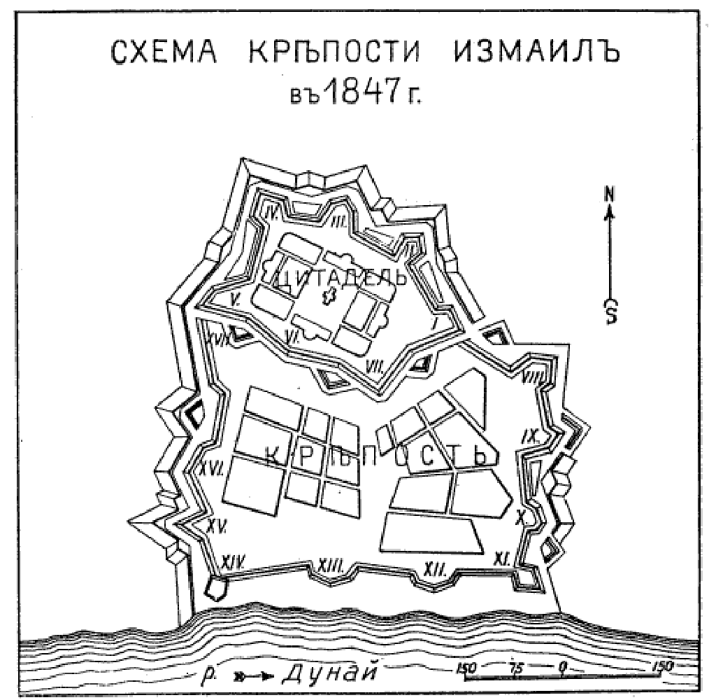 Крепость измаил карта